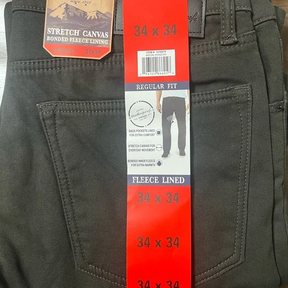 Weatherproof Vintage Fleece Lined Pants - Men's Regular Fit - Picture 5 of 9